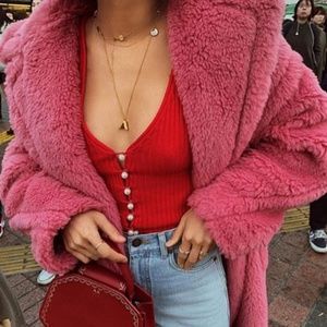 MUSIER PARIS CLARISSE CARDIGAN IN RED SIZE 40